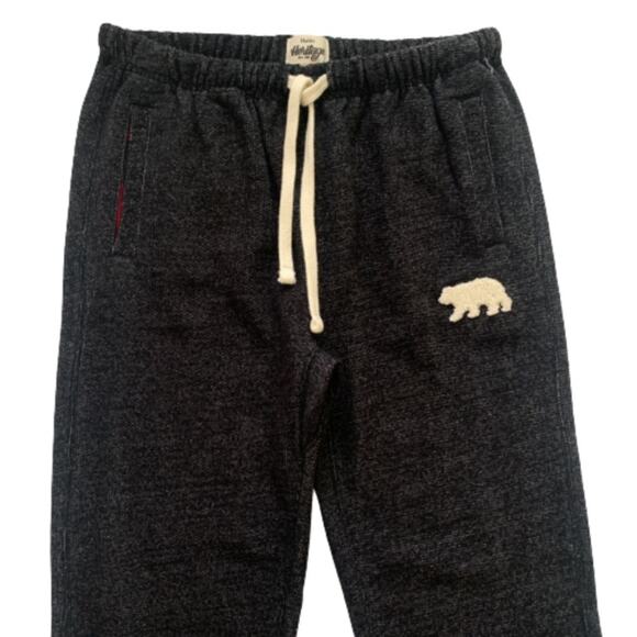 Hatley Heritage Joggers Women’s Charcoal Bear Drawstring Pockets Joggers Size XS - Picture 3 of 12
